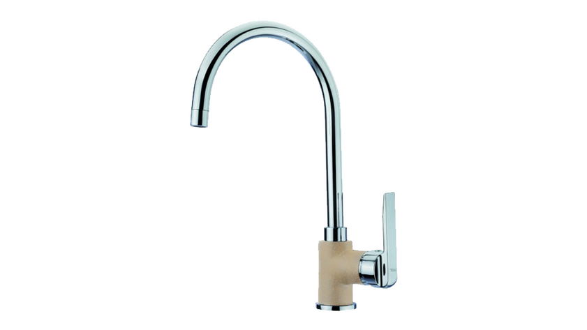 View 1 of sink tap IN 995 Sandbeige by Teka