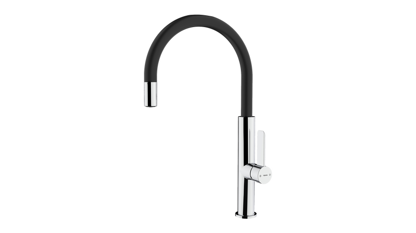 View 1 of صنبور الحوض FOT 995 Black Chrome Black by Teka